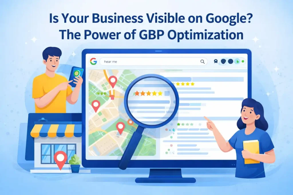 Two people are searching on Google. A big fence is there